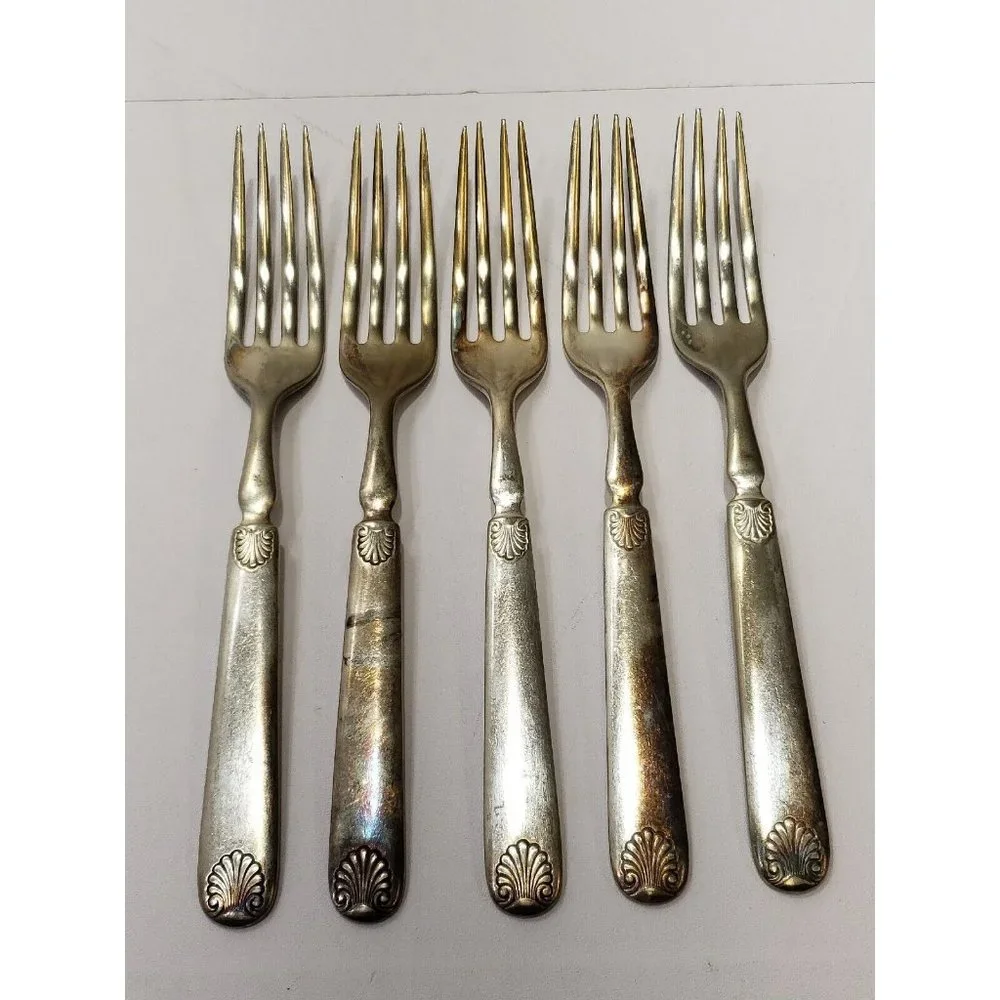 Rogers Bros No. 12 Waterbury? Silverware Flatware Set Of 10 Pieces 5 Of Each